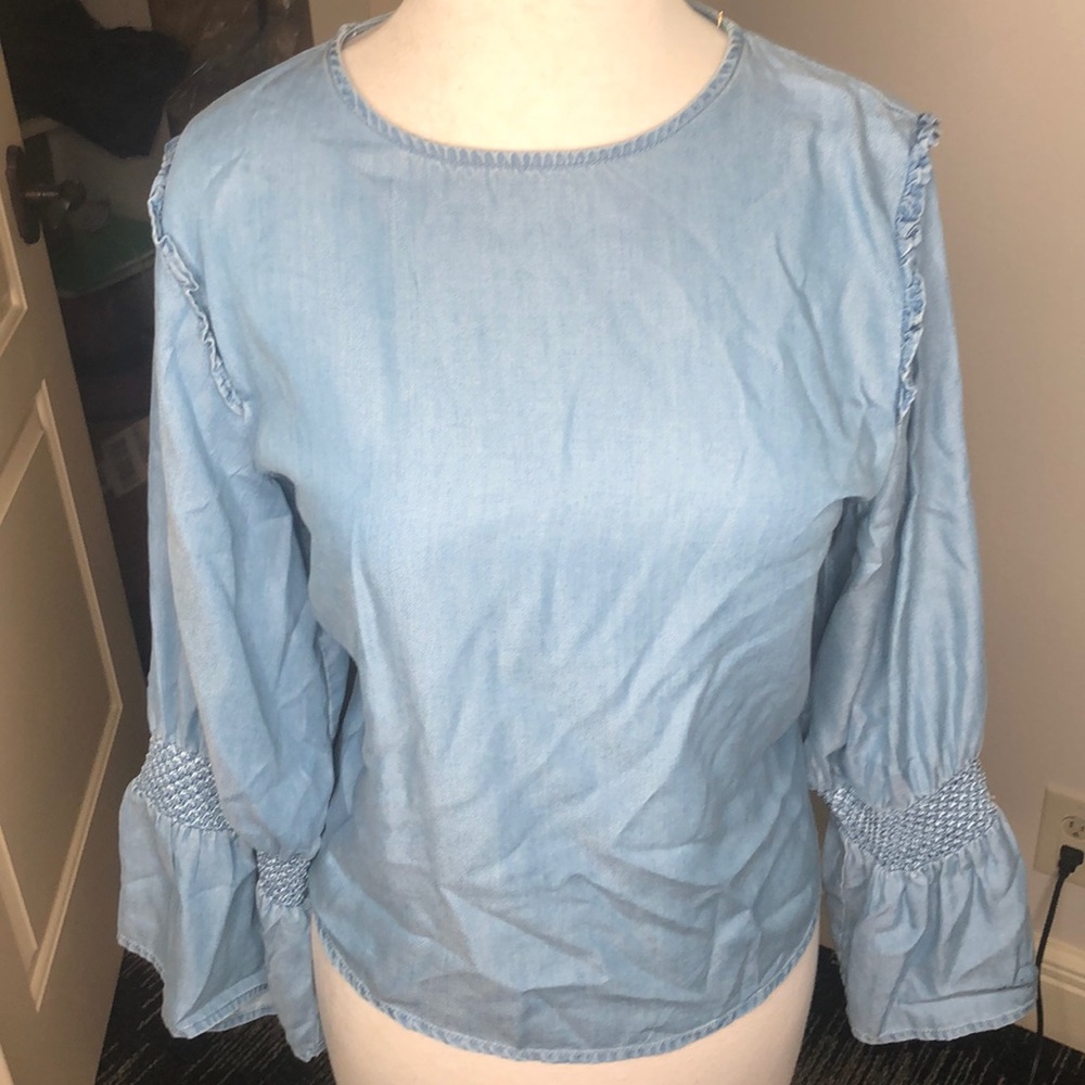 Zara denim top